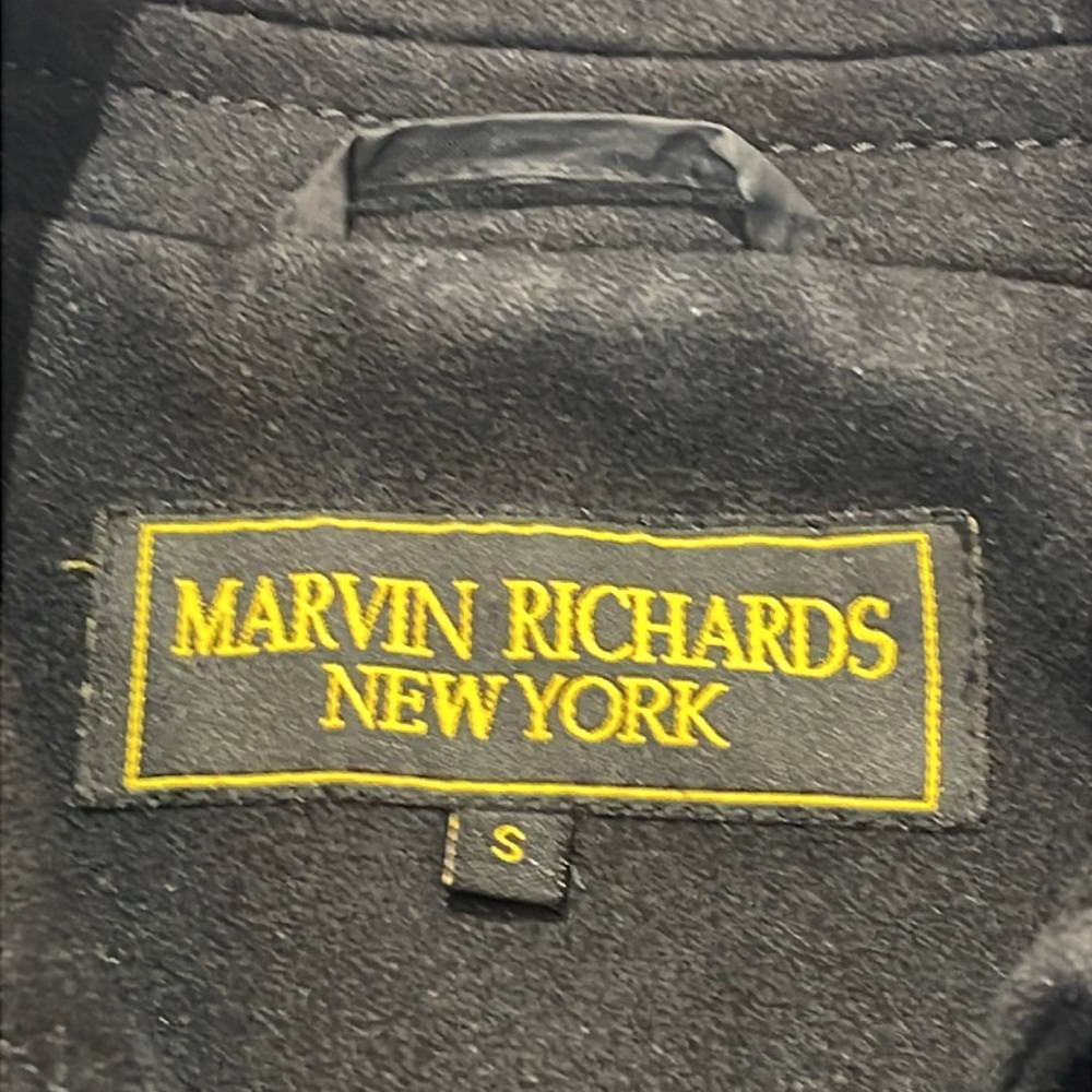 MARVIN RICHARDS NEW YORK WOMENS SIZE S Stylish Black Peacoat - Picture 8 of 8